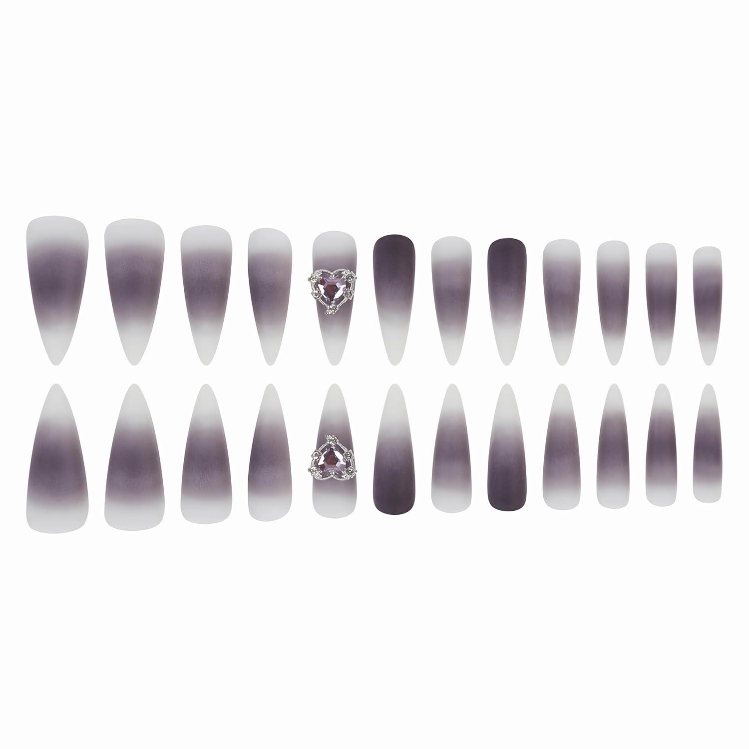 imageBABALAL Press On Nails Pink White Kawaii False Nails with Bow ampamp Paw Design Cute 3D Bear Paw Medium Almond PressOns for Women Girls 24Pcs Glossy Handmade Full Cover Stick On NailsANI04goth