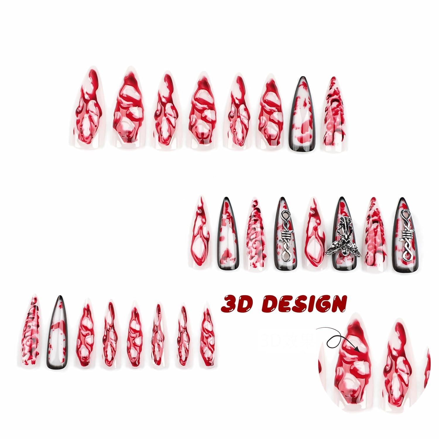 imageBABALAL Press On Nails Pink White Kawaii False Nails with Bow ampamp Paw Design Cute 3D Bear Paw Medium Almond PressOns for Women Girls 24Pcs Glossy Handmade Full Cover Stick On NailsANI01Angel