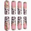 imageBABALAL Long Stiletto Press on Nails Tortoise Fake Nails Zebra Cow Print Y2k Design 24PCS Trendy Glossy Full Cover False Nails with GlueBNV101cheetah