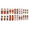imageBABALAL Long Stiletto Press on Nails Tortoise Fake Nails Zebra Cow Print Y2k Design 24PCS Trendy Glossy Full Cover False Nails with GlueBNV101tortoise