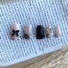 imageBABALAL Long Stiletto Press on Nails Tortoise Fake Nails Zebra Cow Print Y2k Design 24PCS Trendy Glossy Full Cover False Nails with GlueBNV103