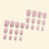 imageBABALAL Press on Nails Medium Almond Fake Nails Yellow French Tip Glue ons 3D Texture Flower handmade Summer Supplies 24Pcs Glossy Full Cover Manicure Acrylic False NailsAND11