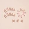 imageBABALAL Press on Nails Medium Almond Fake Nails Yellow French Tip Glue ons 3D Texture Flower handmade Summer Supplies 24Pcs Glossy Full Cover Manicure Acrylic False NailsAND23