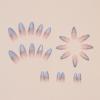 imageBABALAL Press on Nails Medium Almond Fake Nails Yellow French Tip Glue ons 3D Texture Flower handmade Summer Supplies 24Pcs Glossy Full Cover Manicure Acrylic False NailsAND04