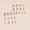 imageBABALAL Press on Nails Medium Almond Fake Nails Yellow French Tip Glue ons 3D Texture Flower handmade Summer Supplies 24Pcs Glossy Full Cover Manicure Acrylic False NailsAND23