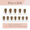 imageBABALAL Red Nails Press on Almond Medium Fake Nails Anime Glue on Strawberry Cute Kitten Pattern Design Acrylic Supplies Art 24Pcs Glossy Full Cover Cartoon Stick on False NailsBNY102brown