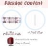 imageBABALAL Long Stiletto Press on Nails White Fake Nail French Tip Glue on Design Supplies Art 24Pcs XL Glossy Acrylic False Nails with CharmBNN03pink
