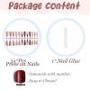 imageBABALAL Long Stiletto Press on Nails White Fake Nail French Tip Glue on Design Supplies Art 24Pcs XL Glossy Acrylic False Nails with CharmBNN04ombre