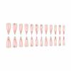 imageBABALAL Long Stiletto Press on Nails White Fake Nail French Tip Glue on Design Supplies Art 24Pcs XL Glossy Acrylic False Nails with CharmBNN09