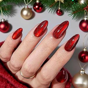 imageBABALAL Polka Dot Press on Nails Brown Fake Nails Almond Medium 3D Flower Handmade Ombre Trendy Handmade 24Pcs Stiletto Full Cover Acrylic False NailsBNZ18