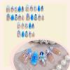 image:imageBABALAL Press on Nails Medium Almond Fake Nails Colorful Anime Glue ons Design Rabbit Sheep Flower Y2k Manicure Supplies Handmade Art 24Pcs Glossy Custom Full Cover Acrylic False Nails for Women GirlsBNX113