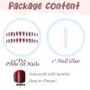 image:imageBABALAL Press on Nails Medium Almond Fake Nails Colorful Anime Glue ons Design Rabbit Sheep Flower Y2k Manicure Supplies Handmade Art 24Pcs Glossy Custom Full Cover Acrylic False Nails for Women GirlsBNX109