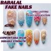 image:imageBABALAL Press on Nails Medium Almond Fake Nails Colorful Anime Glue ons Design Rabbit Sheep Flower Y2k Manicure Supplies Handmade Art 24Pcs Glossy Custom Full Cover Acrylic False Nails for Women GirlsBNX123