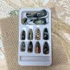 image:imageBABALAL Press on Nails Medium Almond Fake Nails Colorful Anime Glue ons Design Rabbit Sheep Flower Y2k Manicure Supplies Handmade Art 24Pcs Glossy Custom Full Cover Acrylic False Nails for Women GirlsBNX103