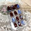 image:imageBABALAL Press on Nails Medium Almond Fake Nails Colorful Anime Glue ons Design Rabbit Sheep Flower Y2k Manicure Supplies Handmade Art 24Pcs Glossy Custom Full Cover Acrylic False Nails for Women GirlsBNX122
