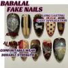 image:imageBABALAL Press on Nails Medium Almond Fake Nails Colorful Anime Glue ons Design Rabbit Sheep Flower Y2k Manicure Supplies Handmade Art 24Pcs Glossy Custom Full Cover Acrylic False Nails for Women GirlsBNX103