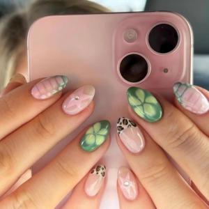 image:imageBABALAL Press on Nails Medium Almond Fake Nails Colorful Anime Glue ons Design Rabbit Sheep Flower Y2k Manicure Supplies Handmade Art 24Pcs Glossy Custom Full Cover Acrylic False Nails for Women GirlsBNX120