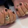 image:imageBABALAL Press on Nails Short Oval Fake Nails Blue Goth Glue ons Star Moon Y2k Design Supplies Art Swirl Galaxy Glossy Round 24Pcs Full Cover Acrylic False Nails for Women GirlsBNI304