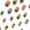 image:imageBABALAL Press on Nails Short Oval Fake Nails Blue Goth Glue ons Star Moon Y2k Design Supplies Art Swirl Galaxy Glossy Round 24Pcs Full Cover Acrylic False Nails for Women GirlsBNI312