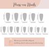 image:imageBABALAL Press on Nails Medium Round Fake Nails Red French Tip Glue on Bow Acrylic Nails Cute 24Pcs Glossy Stick on Valentine Artificial Manicure Oval False NailsBNPA116