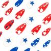image:imageBABALAL Press on Nails Medium Round Fake Nails Red French Tip Glue on Bow Acrylic Nails Cute 24Pcs Glossy Stick on Valentine Artificial Manicure Oval False NailsBNPA118