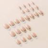 image:imageBABALAL Press on Nails Medium Round Fake Nails Red French Tip Glue on Bow Acrylic Nails Cute 24Pcs Glossy Stick on Valentine Artificial Manicure Oval False NailsBNPA123