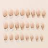 image:imageBABALAL Press on Nails Medium Round Fake Nails Red French Tip Glue on Bow Acrylic Nails Cute 24Pcs Glossy Stick on Valentine Artificial Manicure Oval False NailsBNPA123