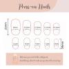 image:imageBABALAL Press on Nails Medium Round Fake Nails Red French Tip Glue on Bow Acrylic Nails Cute 24Pcs Glossy Stick on Valentine Artificial Manicure Oval False NailsBNPA111