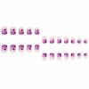image:imageBABALAL Press on Nails Short Square Fake Nails Red and Gold Glue on Glitter Bling Shiny Supplie Manicure 24Pcs Glossy Full Cover False Nails Christmas Holiday New Year Stick onBNO321