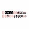 image:imageBABALAL Press on Nails Short Square Fake Nails Red and Gold Glue on Glitter Bling Shiny Supplie Manicure 24Pcs Glossy Full Cover False Nails Christmas Holiday New Year Stick onBNO303