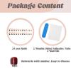 image:imageBABALAL Press on Nails Short Square Fake Nails Red and Gold Glue on Glitter Bling Shiny Supplie Manicure 24Pcs Glossy Full Cover False Nails Christmas Holiday New Year Stick onBNO310french
