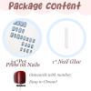 image:imageBABALAL Press on Nails Short Square Fake Nails Red and Gold Glue on Glitter Bling Shiny Supplie Manicure 24Pcs Glossy Full Cover False Nails Christmas Holiday New Year Stick onBNO319