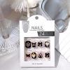 image:imageBABALAL Press on Nails Short Square Fake Nails Red and Gold Glue on Glitter Bling Shiny Supplie Manicure 24Pcs Glossy Full Cover False Nails Christmas Holiday New Year Stick onBNO303