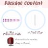 image:imageBABALAL Press on Nails Short Square Fake Nails Red and Gold Glue on Glitter Bling Shiny Supplie Manicure 24Pcs Glossy Full Cover False Nails Christmas Holiday New Year Stick onBNO321