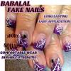 image:imageBABALAL Press on Nails Short Square Fake Nails Red and Gold Glue on Glitter Bling Shiny Supplie Manicure 24Pcs Glossy Full Cover False Nails Christmas Holiday New Year Stick onBNO321