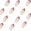 image:imageBABALAL Round Press on Nails Medium Fake Nails Red Glue on Nails Christmas Santa Decoration Acrylic Nails 24PCS Oval Manicure False Nails for Women and GirlsBBXMAS14