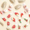 image:imageBABALAL Round Press on Nails Medium Fake Nails Red Glue on Nails Christmas Santa Decoration Acrylic Nails 24PCS Oval Manicure False Nails for Women and GirlsBBXMAS12