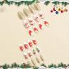 image:imageBABALAL Round Press on Nails Medium Fake Nails Red Glue on Nails Christmas Santa Decoration Acrylic Nails 24PCS Oval Manicure False Nails for Women and GirlsBBXMAS12