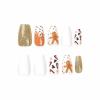 image:imageBABALAL Round Press on Nails Medium Fake Nails Red Glue on Nails Christmas Santa Decoration Acrylic Nails 24PCS Oval Manicure False Nails for Women and GirlsBBXMAS07