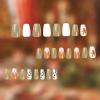 image:imageBABALAL Round Press on Nails Medium Fake Nails Red Glue on Nails Christmas Santa Decoration Acrylic Nails 24PCS Oval Manicure False Nails for Women and GirlsBBXMAS07