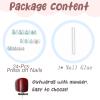 image:imageBABALAL Short Round Press on Nails  Purple Fake Nails Glitter Shiny Design Heart Moon Star Trendy Y2k Glossy Acrylic False Nails with CharmBFNZ001