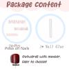 image:imageBABALAL Short Round Press on Nails  Purple Fake Nails Glitter Shiny Design Heart Moon Star Trendy Y2k Glossy Acrylic False Nails with CharmBFNZ003