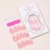 image:imageBABALAL Short Round Press on Nails  Purple Fake Nails Glitter Shiny Design Heart Moon Star Trendy Y2k Glossy Acrylic False Nails with CharmBFNZ004