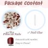 image:imageBABALAL Short Round Press on Nails  Purple Fake Nails Glitter Shiny Design Heart Moon Star Trendy Y2k Glossy Acrylic False Nails with CharmBFNZ009