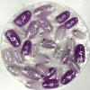 image:imageBABALAL Short Round Press on Nails  Purple Fake Nails Glitter Shiny Design Heart Moon Star Trendy Y2k Glossy Acrylic False Nails with CharmBFNZ011