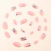 image:imageBABALAL Short Round Press on Nails  Purple Fake Nails Glitter Shiny Design Heart Moon Star Trendy Y2k Glossy Acrylic False Nails with CharmBFNZ015