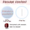 image:imageBABALAL Short Round Press on Nails  Purple Fake Nails Glitter Shiny Design Heart Moon Star Trendy Y2k Glossy Acrylic False Nails with CharmBFNZ018