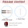image:imageBABALAL Short Round Press on Nails  Purple Fake Nails Glitter Shiny Design Heart Moon Star Trendy Y2k Glossy Acrylic False Nails with CharmBFNZ021