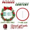 image:imageBABALAL Winter Press on Nails Long Square Fake Nails Black French Tip Glitter Bling Glue on Snowflake Charm Luxury New Year Design 24Pcs Full Cover False Acrylic Nails New YearANRb23