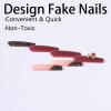 image:imageBABALAL Winter Press on Nails Long Square Fake Nails Black French Tip Glitter Bling Glue on Snowflake Charm Luxury New Year Design 24Pcs Full Cover False Acrylic Nails New YearANRb15cherry